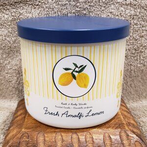NEW Bath & Body Works Fresh Amalfi Lemon 3-Wick Candle